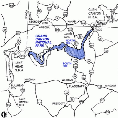 grand canyon map